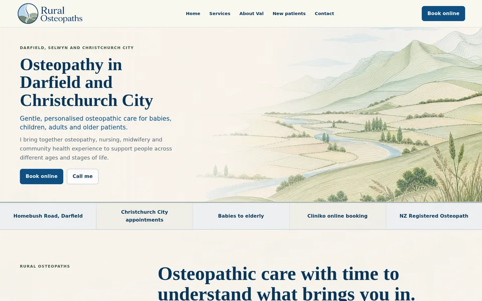 Rural Osteopaths homepage